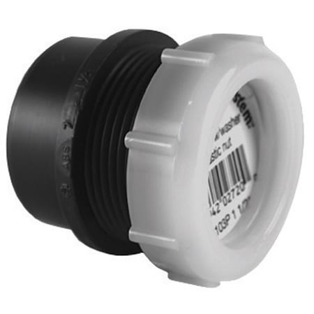 Charlotte Pipe And Foundry Charlotte Pipe 1-1/2 in. Spigot X 1-1/2 in. D Slip ABS Trap Adapter ABS00103P0800